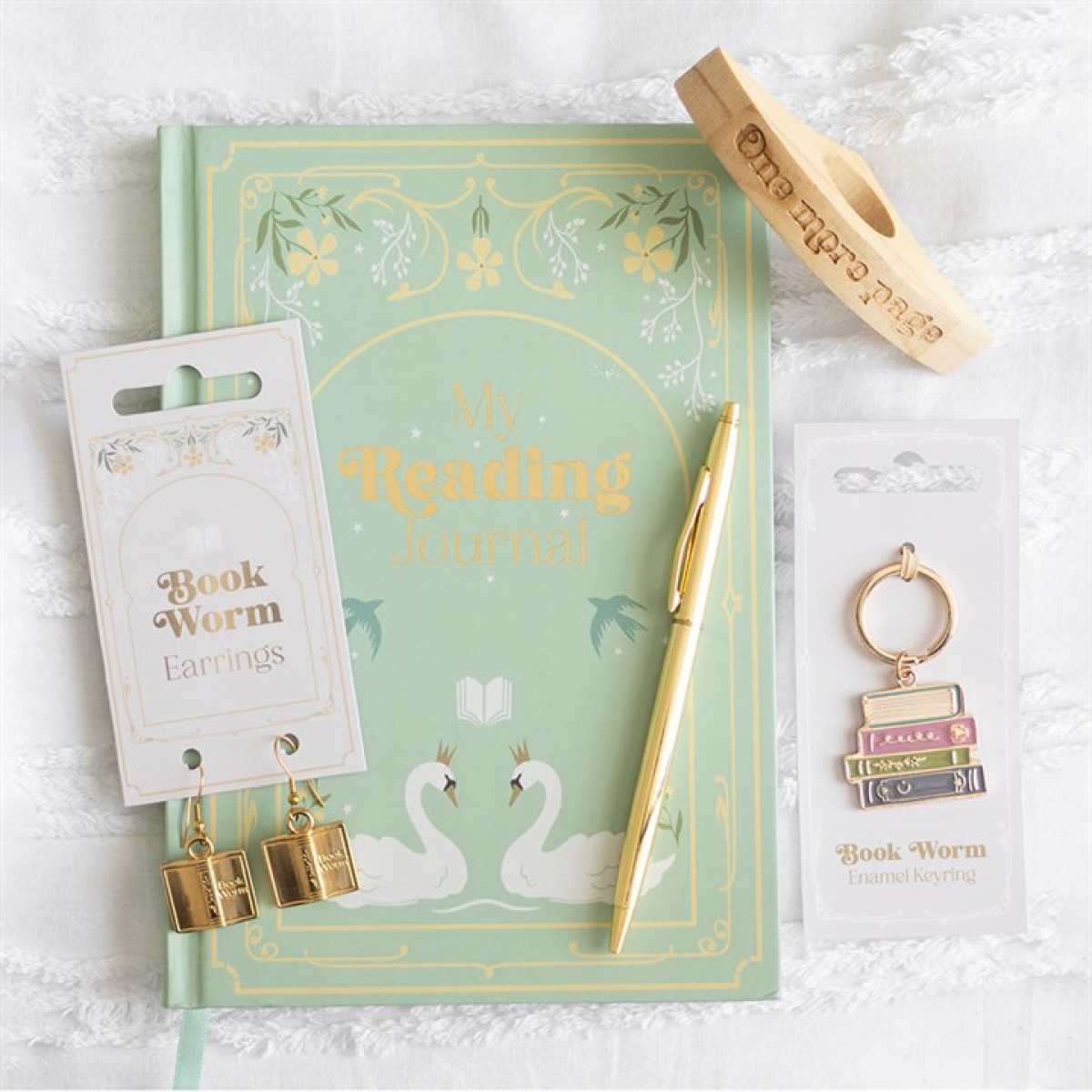 Book Worm Earrings