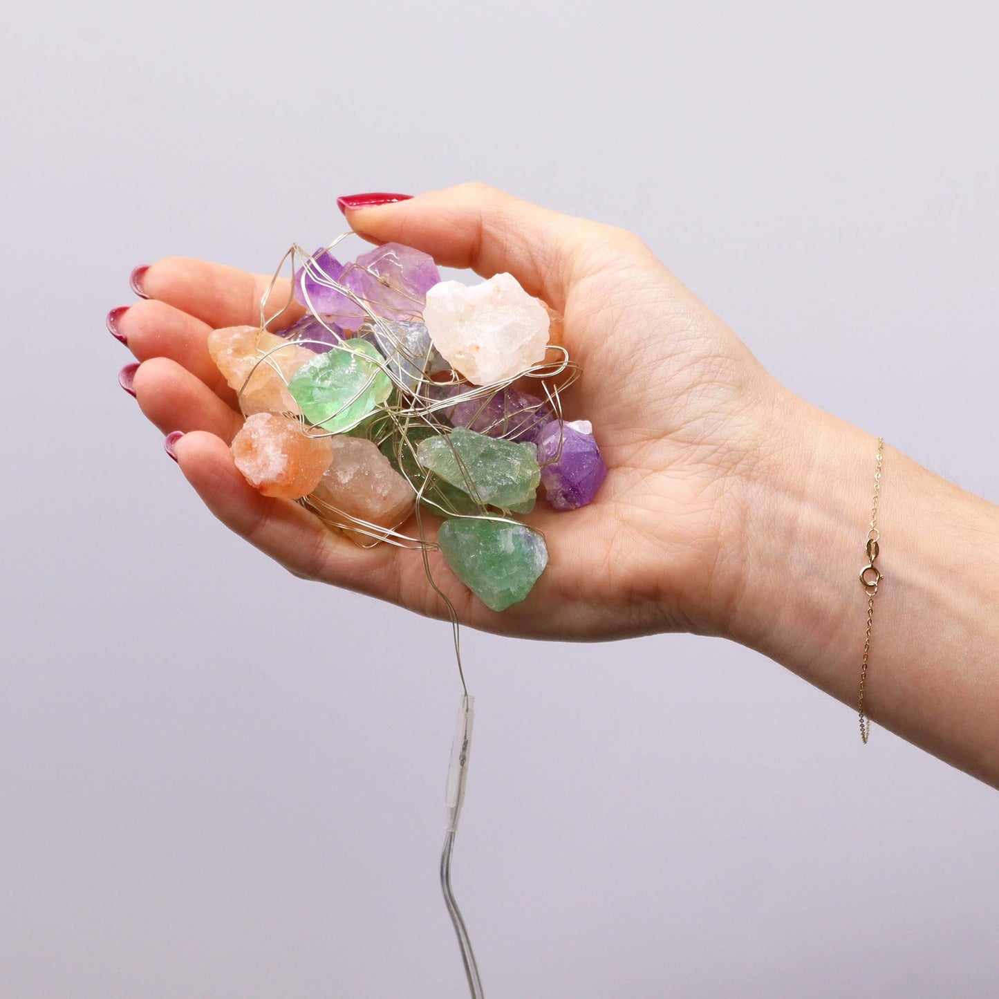 Gemstone Enchantment String Lights - Mixed Rocks