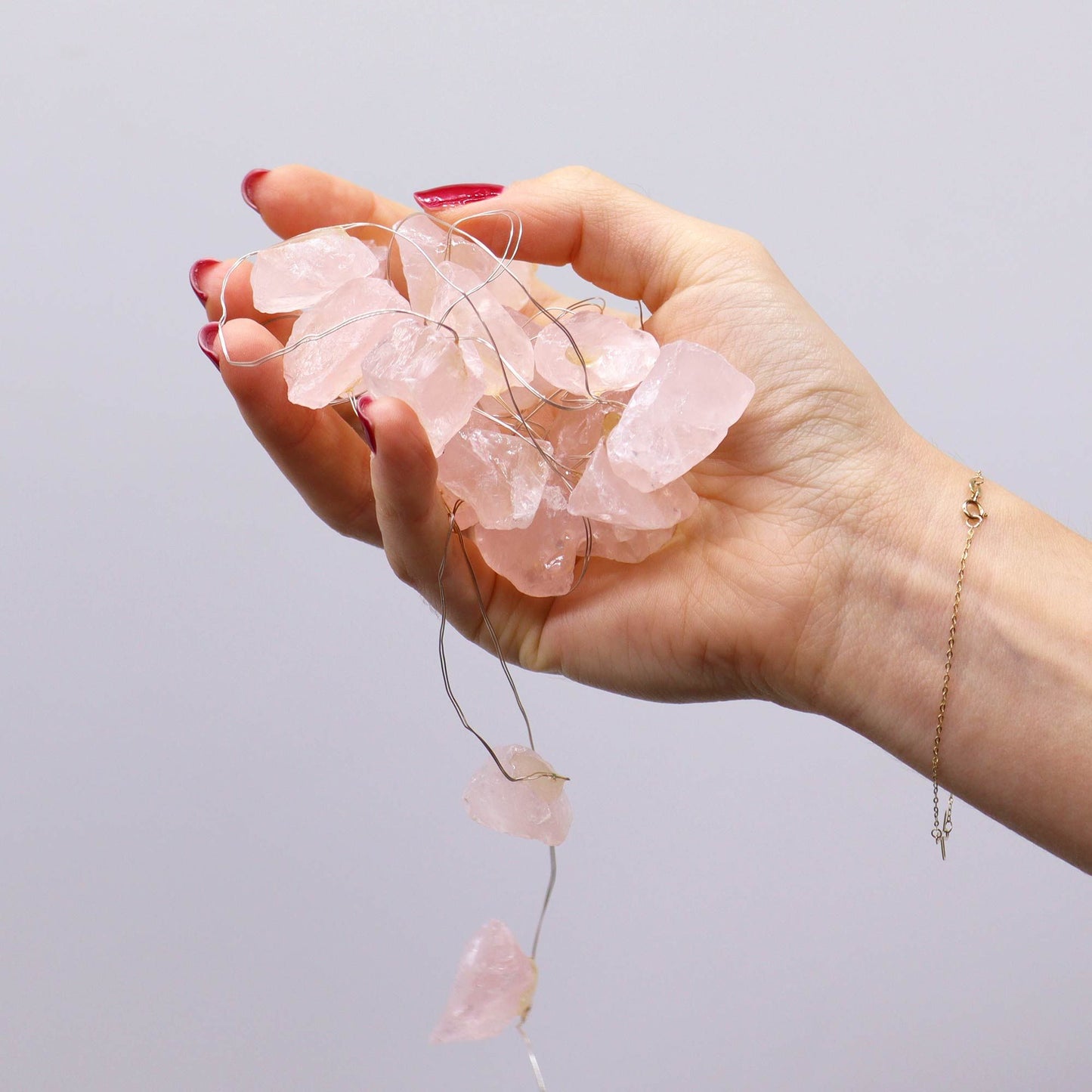 Gemstone Enchantment String Lights - Rose Quartz
