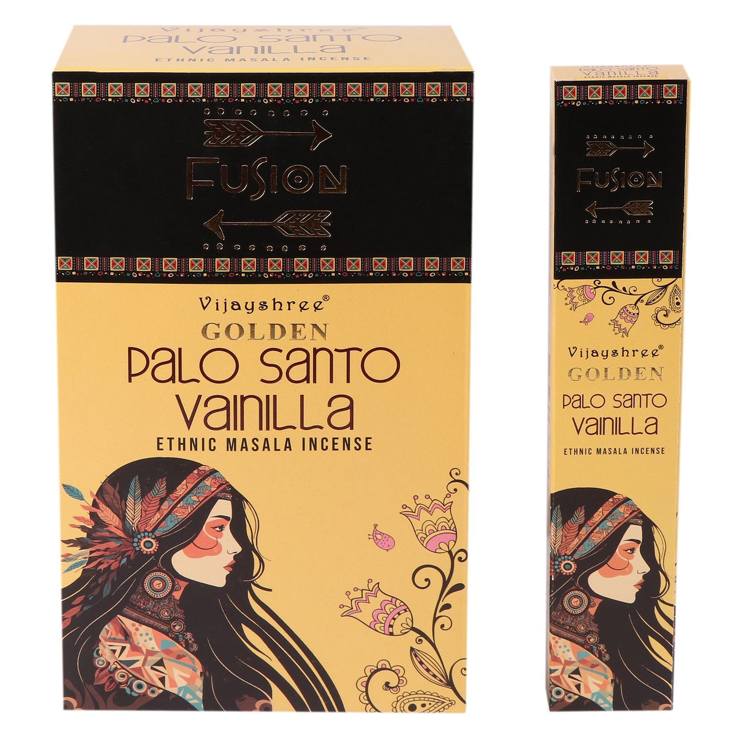 Golden Palo Santo and Vanilla Incense Sticks 15g