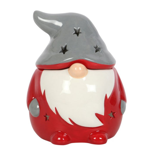 Christmas Red and Grey Gonk Ceramic Oil Burner