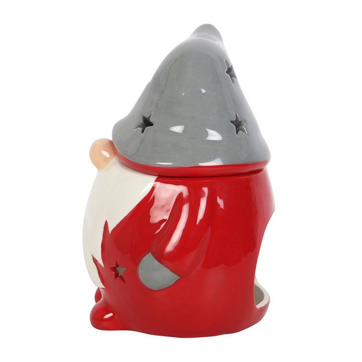 Christmas Red and Grey Gonk Ceramic Oil Burner
