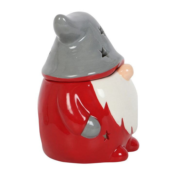 Christmas Red and Grey Gonk Ceramic Oil Burner