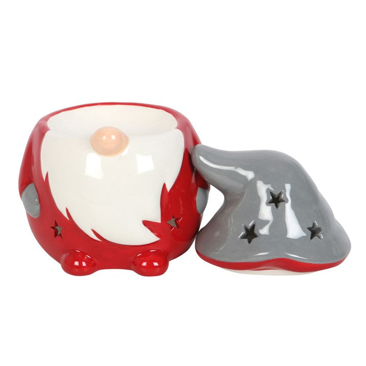 Christmas Red and Grey Gonk Ceramic Oil Burner