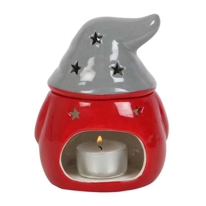 Christmas Red and Grey Gonk Ceramic Oil Burner