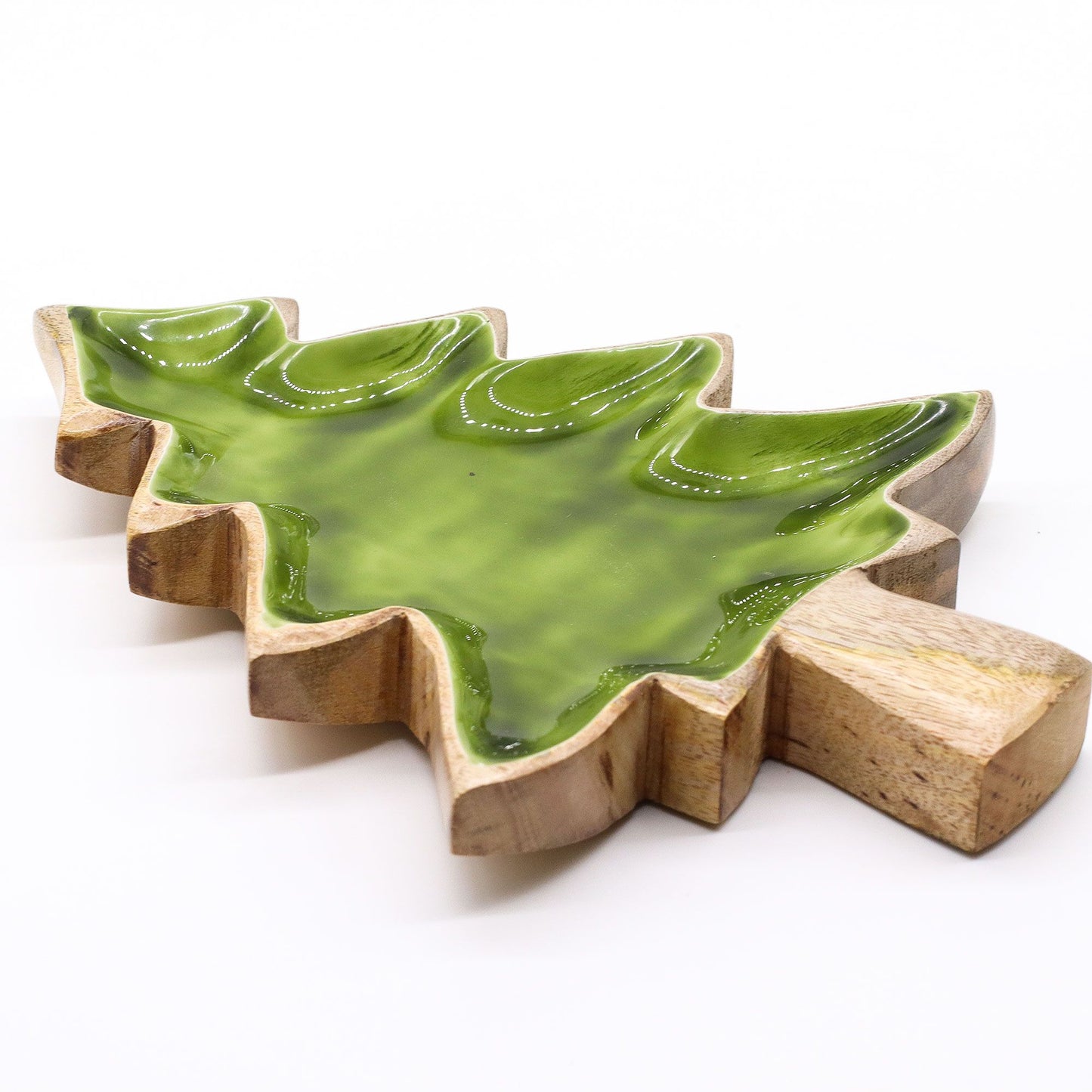 Lost in the Forest -  Enamel Tree Wooden Bowl - 25x19cm