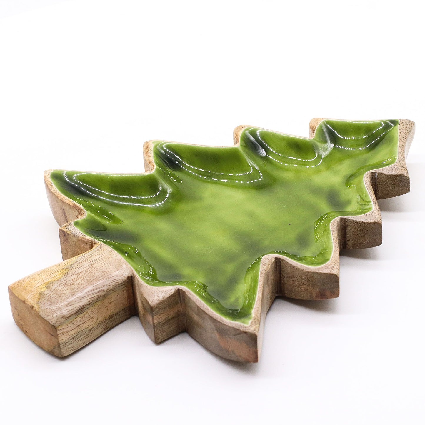 Lost in the Forest -  Enamel Tree Wooden Bowl - 25x19cm