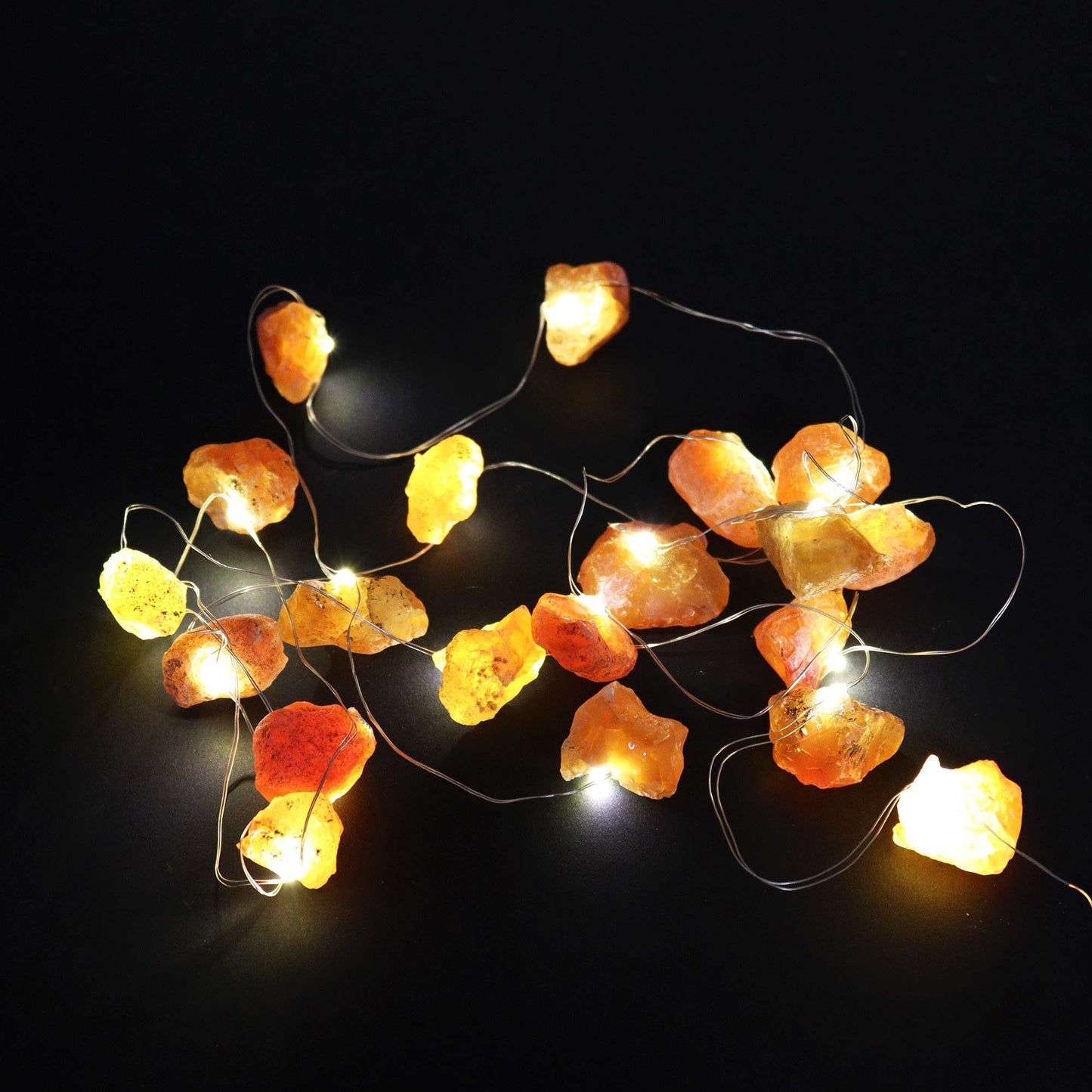 Gemstone Enchantment String Lights - Orange Jade