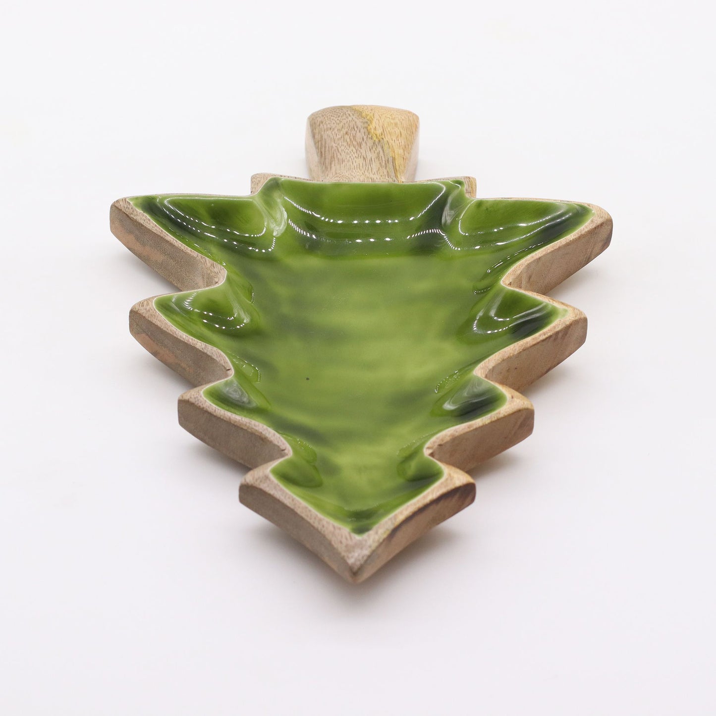 Lost in the Forest -  Enamel Tree Wooden Bowl - 25x19cm