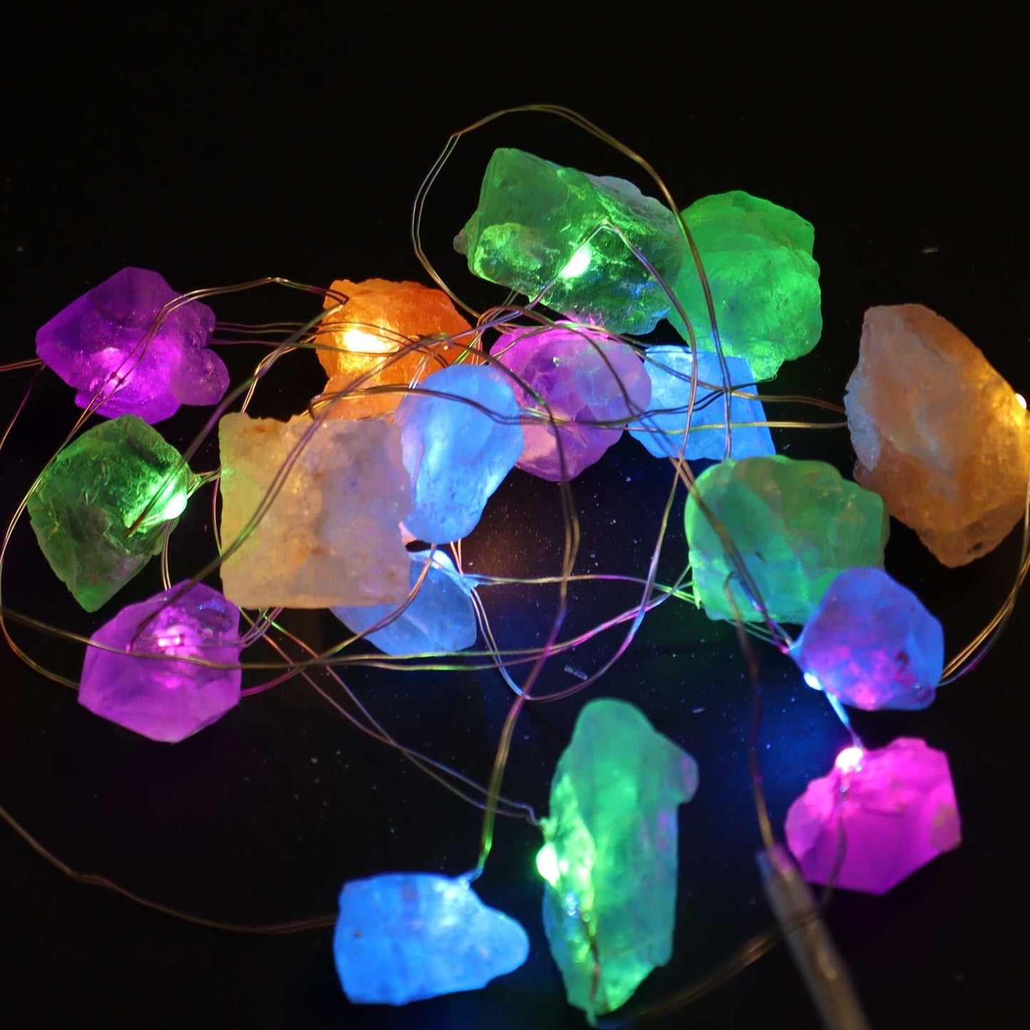 Gemstone Enchantment String Lights - Mixed Rocks