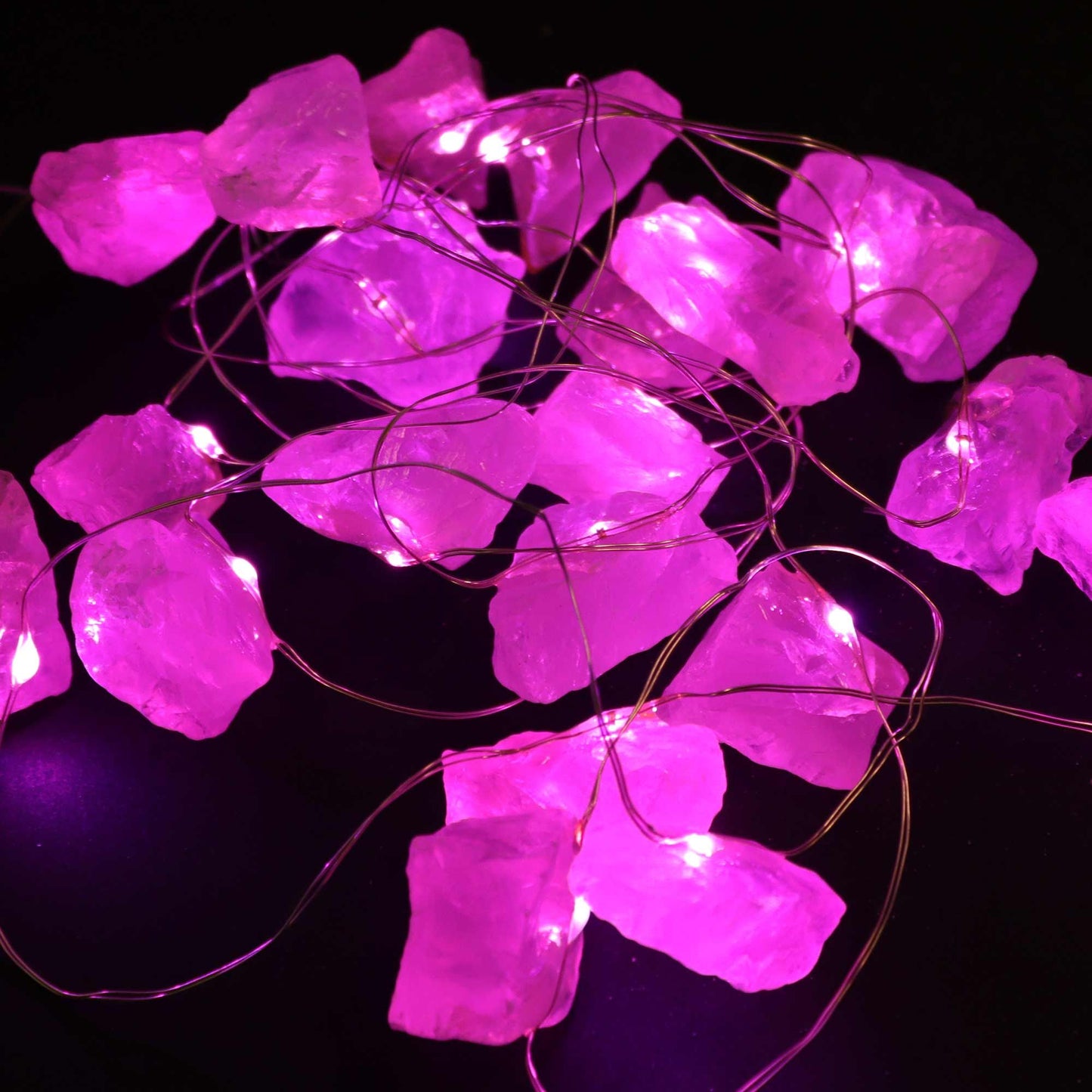 Gemstone Enchantment String Lights - Rose Quartz