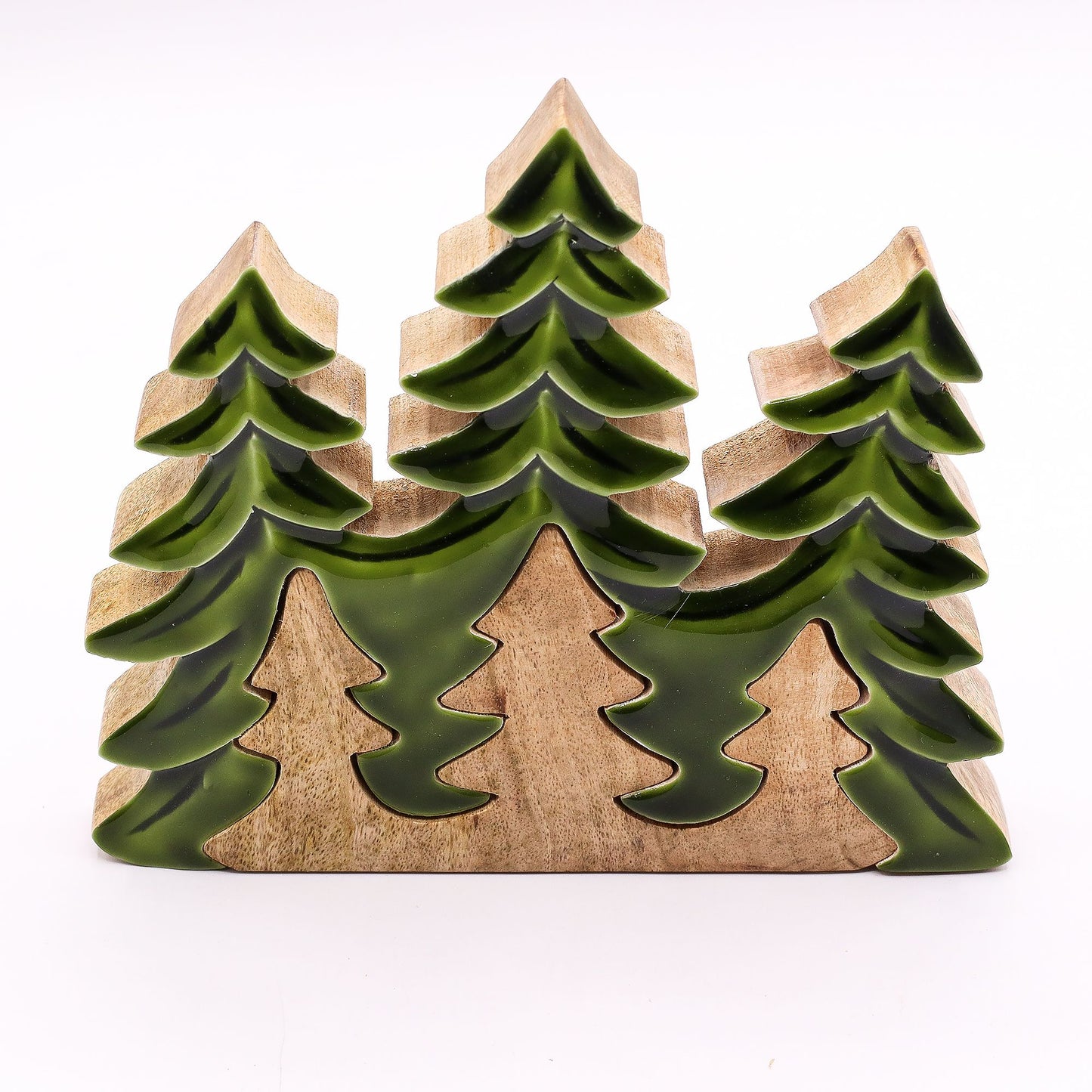 Lost in the Forest - Three Trees 3D Wooden Decoration - 20x23cm