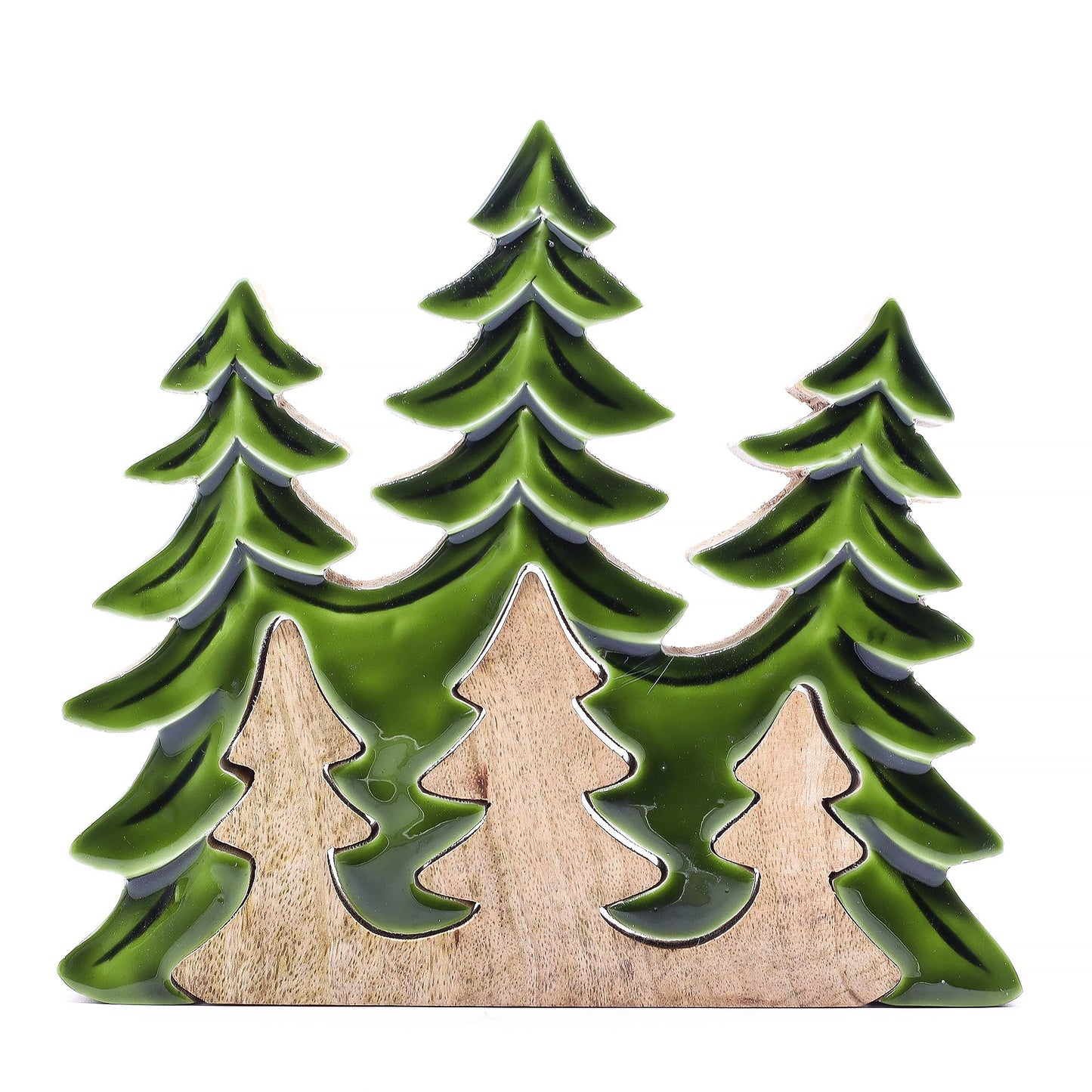 Lost in the Forest - Three Trees 3D Wooden Decoration - 20x23cm