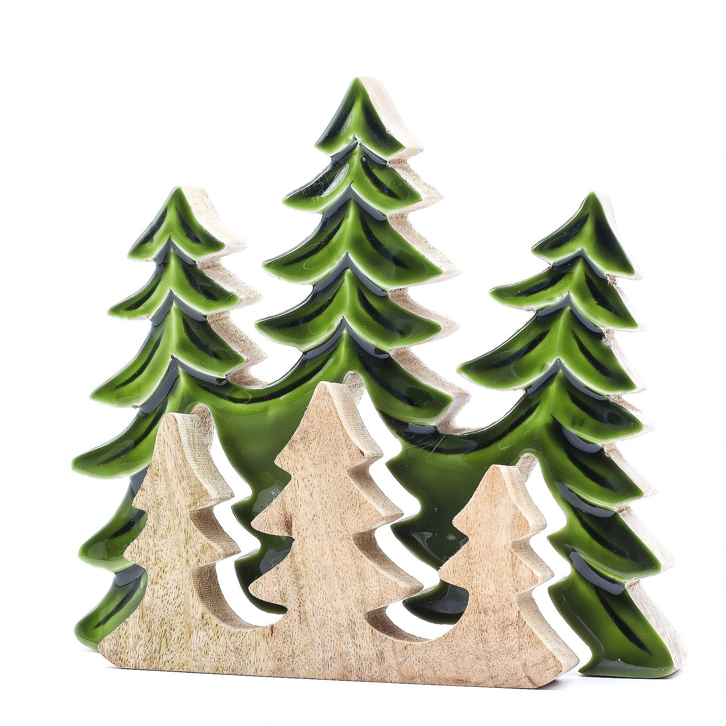 Lost in the Forest - Three Trees 3D Wooden Decoration - 20x23cm