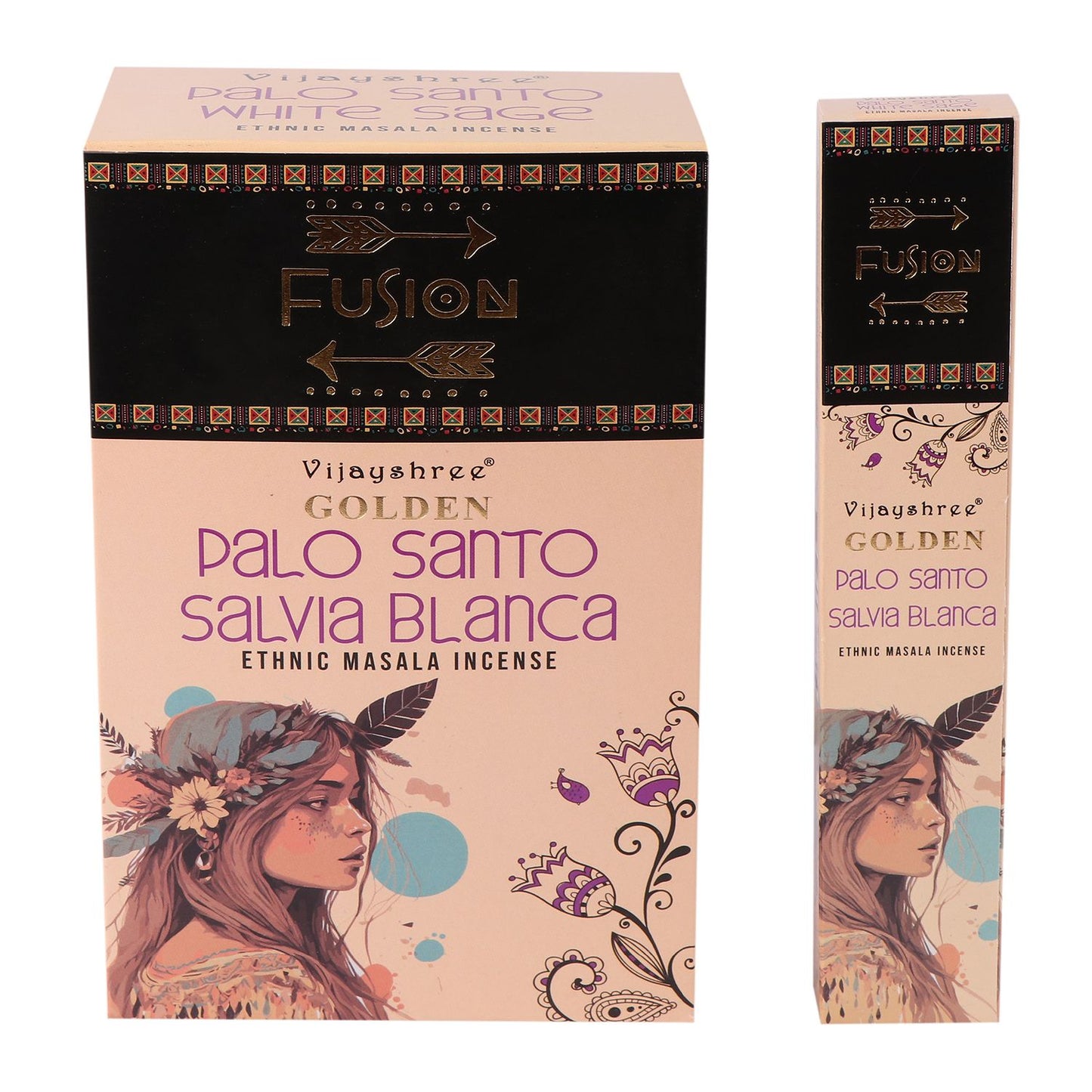 Golden Palo Santo and White Sage Incense Sticks 15g