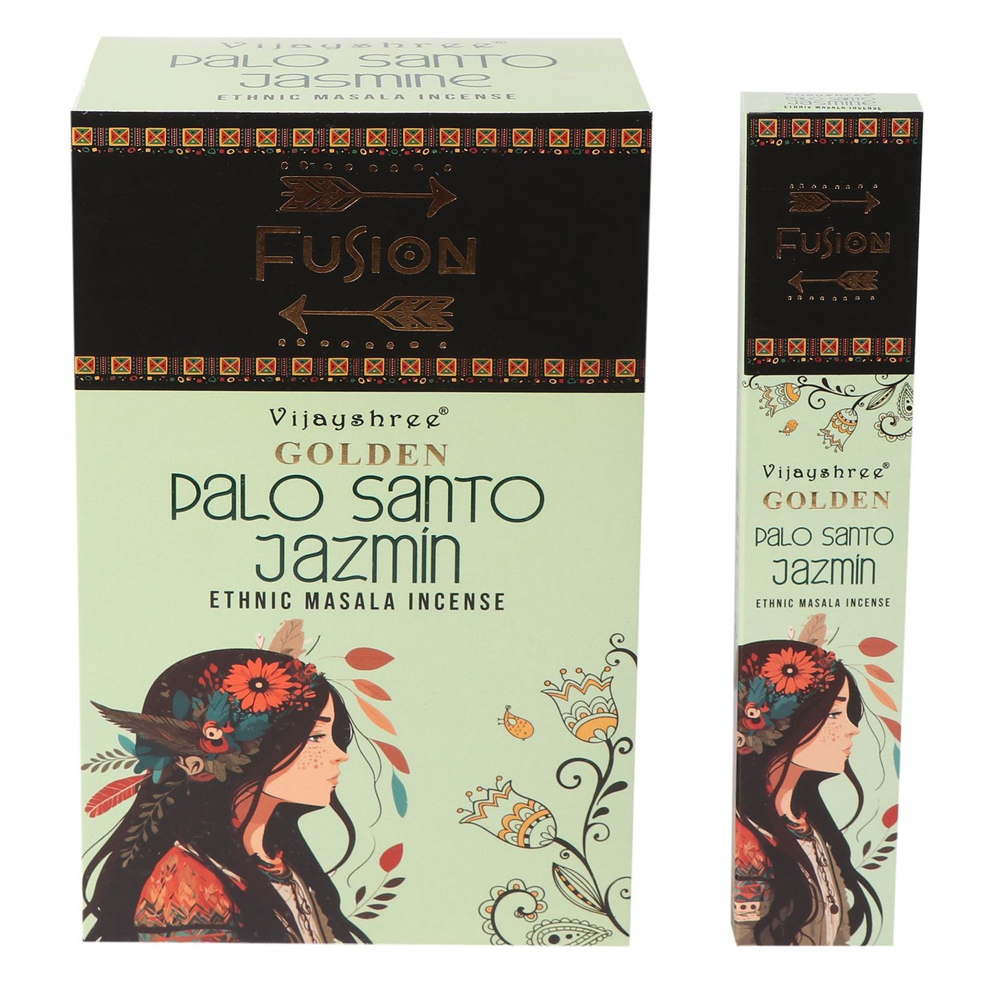 Golden Palo Santo and Jasmine Incense Sticks 15g