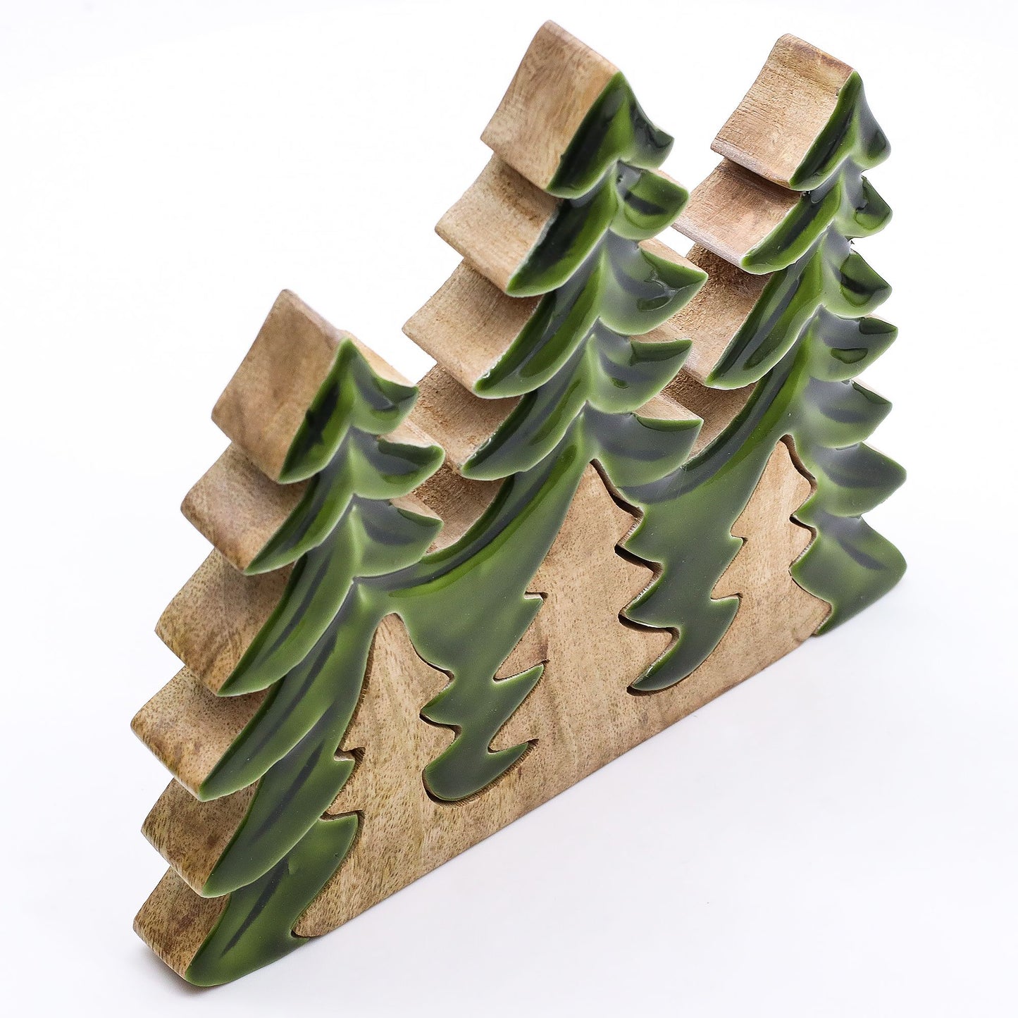 Lost in the Forest - Three Trees 3D Wooden Decoration - 20x23cm