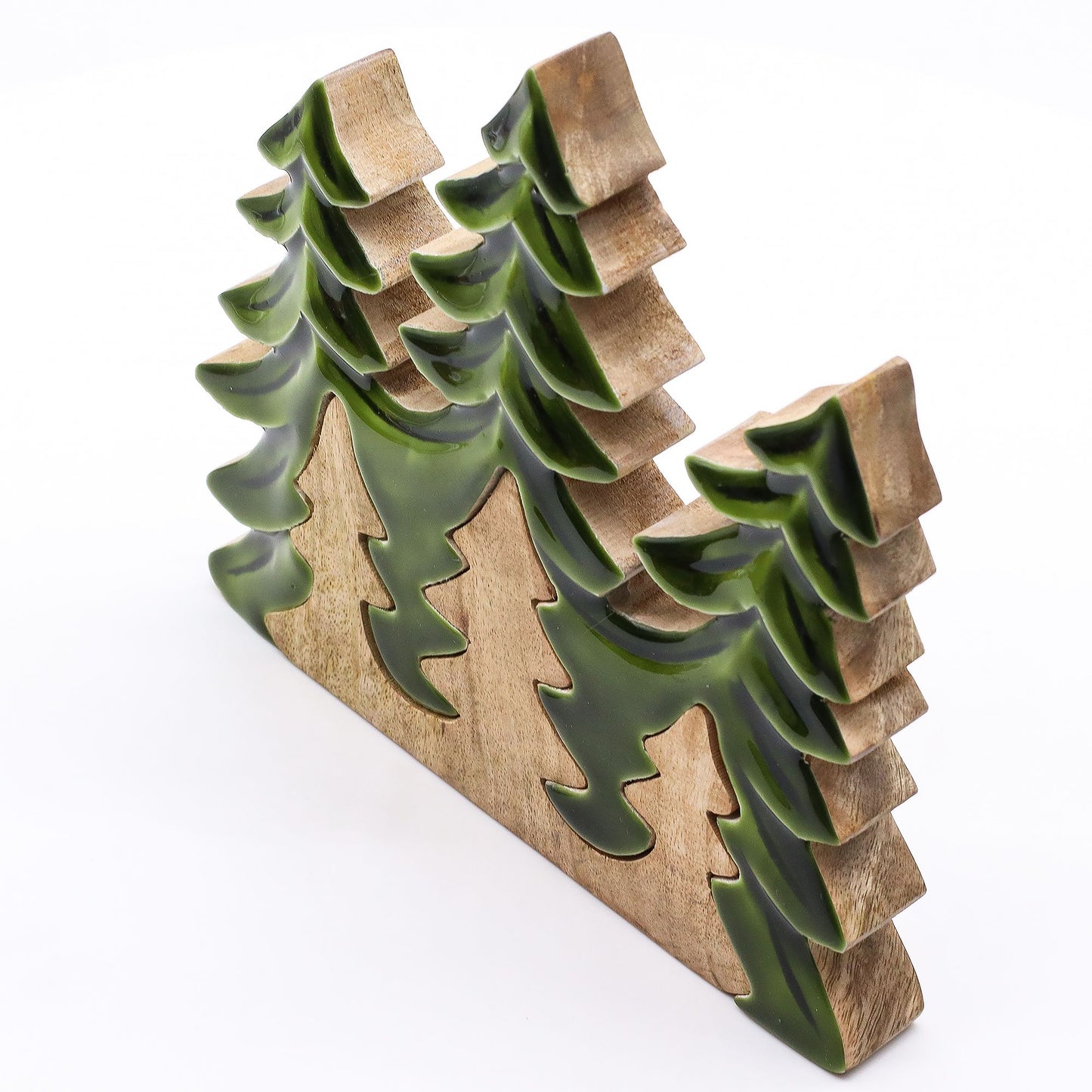 Lost in the Forest - Three Trees 3D Wooden Decoration - 20x23cm
